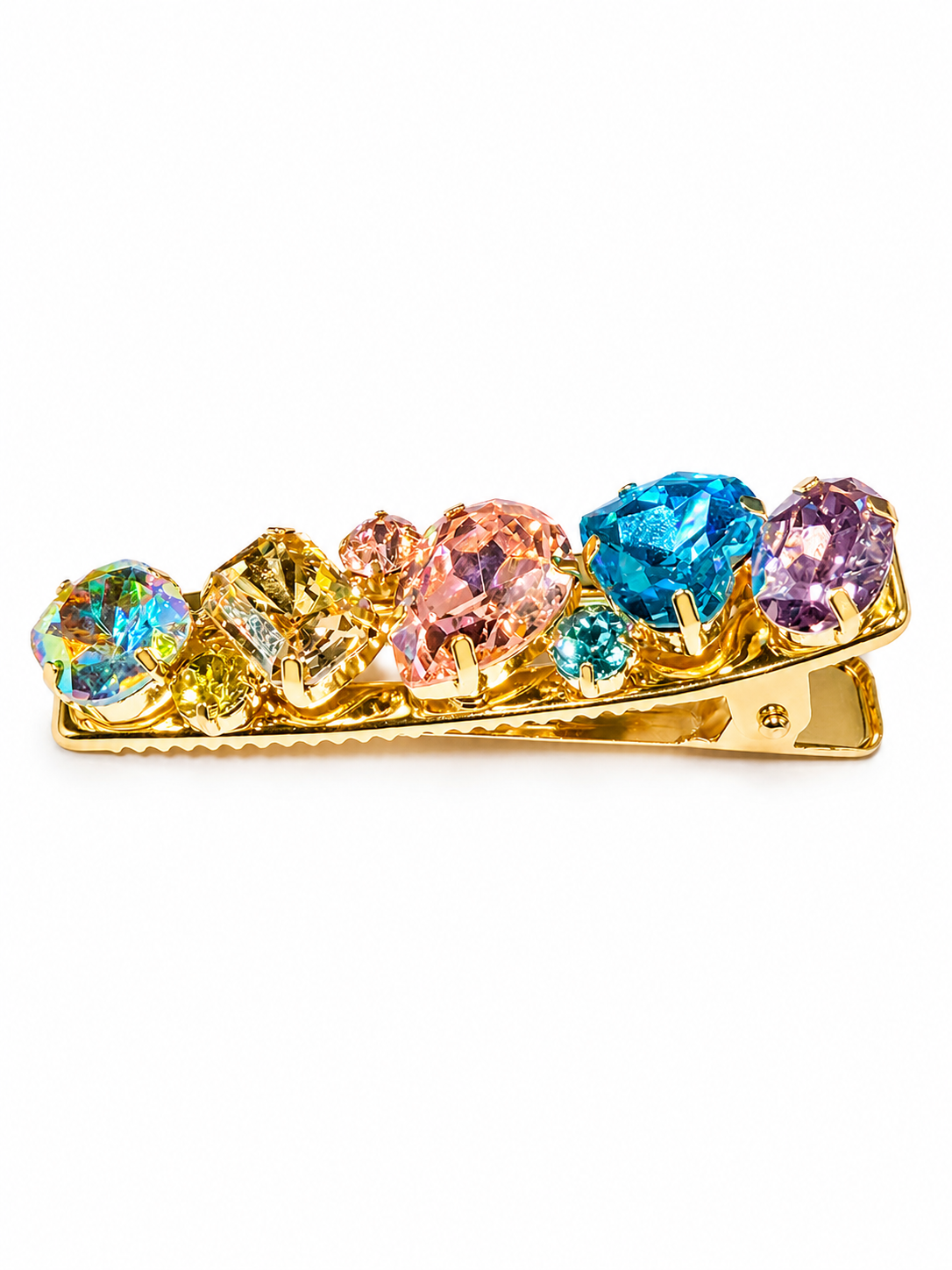 Rainbow Gem Hair Clip