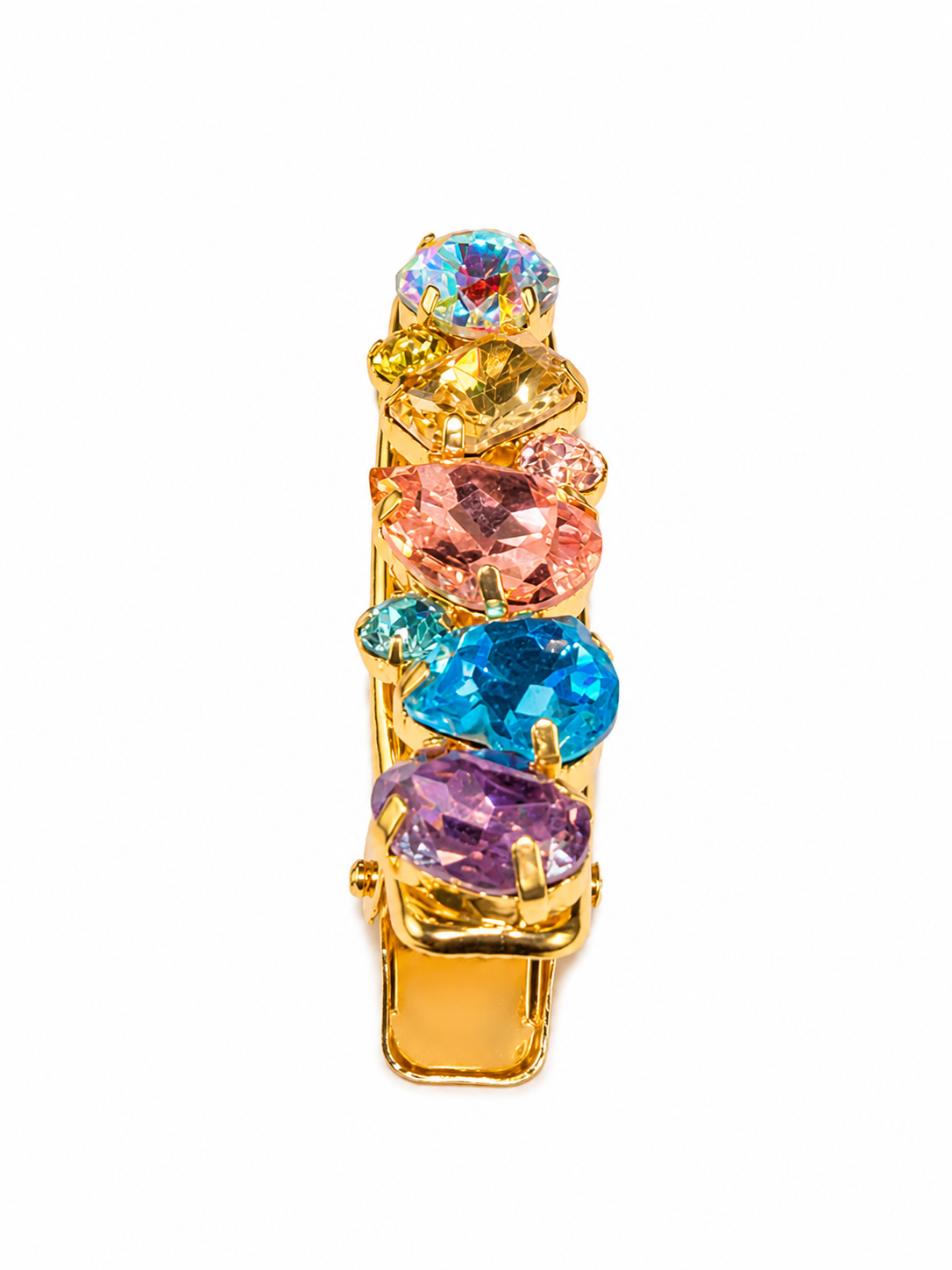 Rainbow Gem Hair Clip