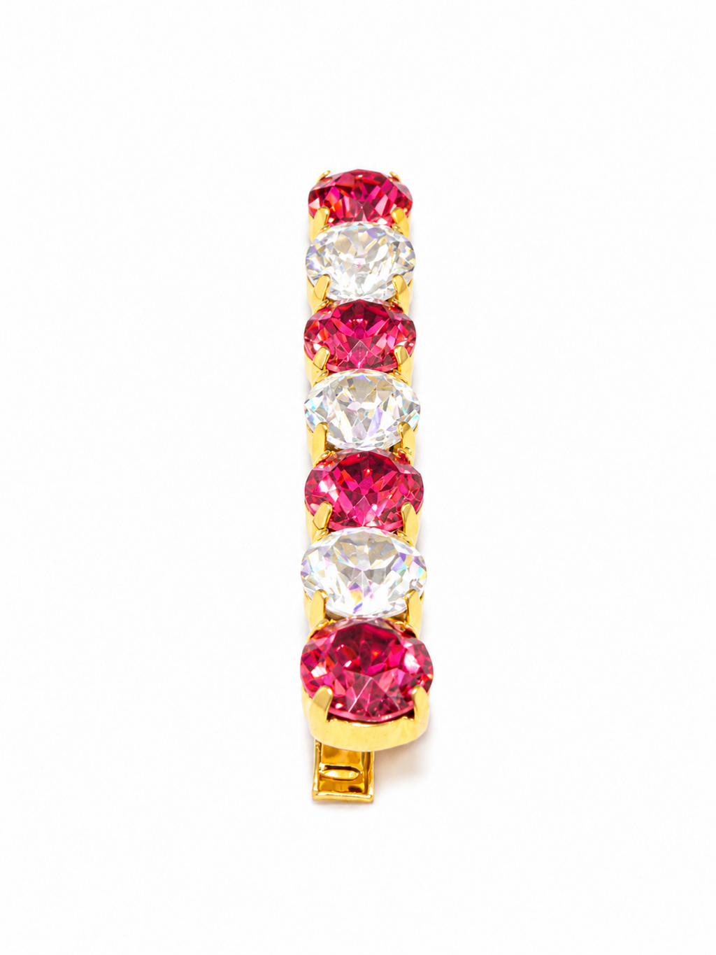 Crimson Pearl Crystal Hair Clip