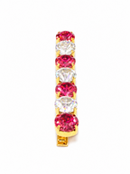 Crimson Pearl Crystal Hair Clip