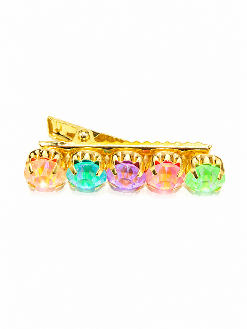 Five-Color Hearts & Arrows CZ Hair Clip