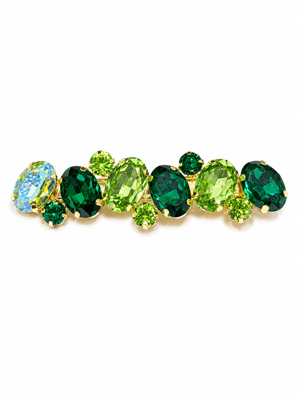 Emerald Bloom Hair Clip