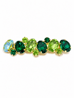 Emerald Bloom Hair Clip