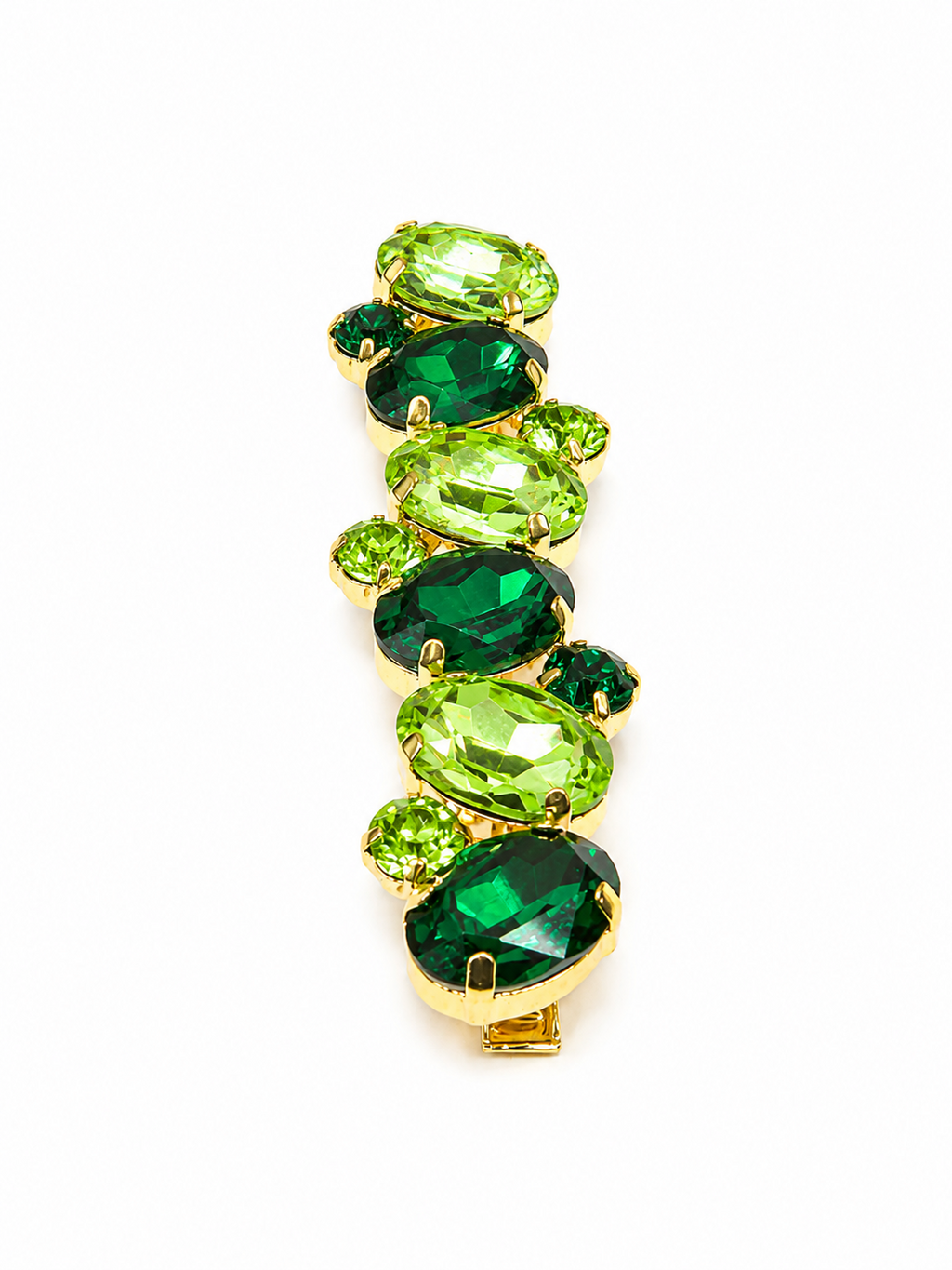 Emerald Bloom Hair Clip