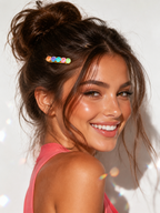 Five-Color Hearts & Arrows CZ Hair Clip