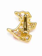 Pink Puppy Crystal Hair Clip