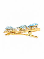 Blue Puppy Crystal Hair Clip