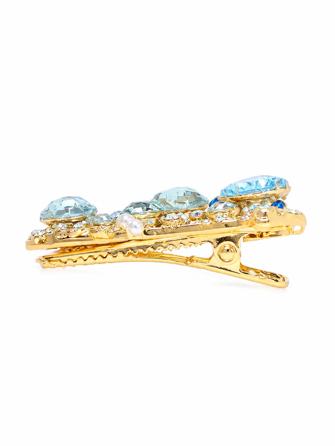 Blue Puppy Crystal Hair Clip