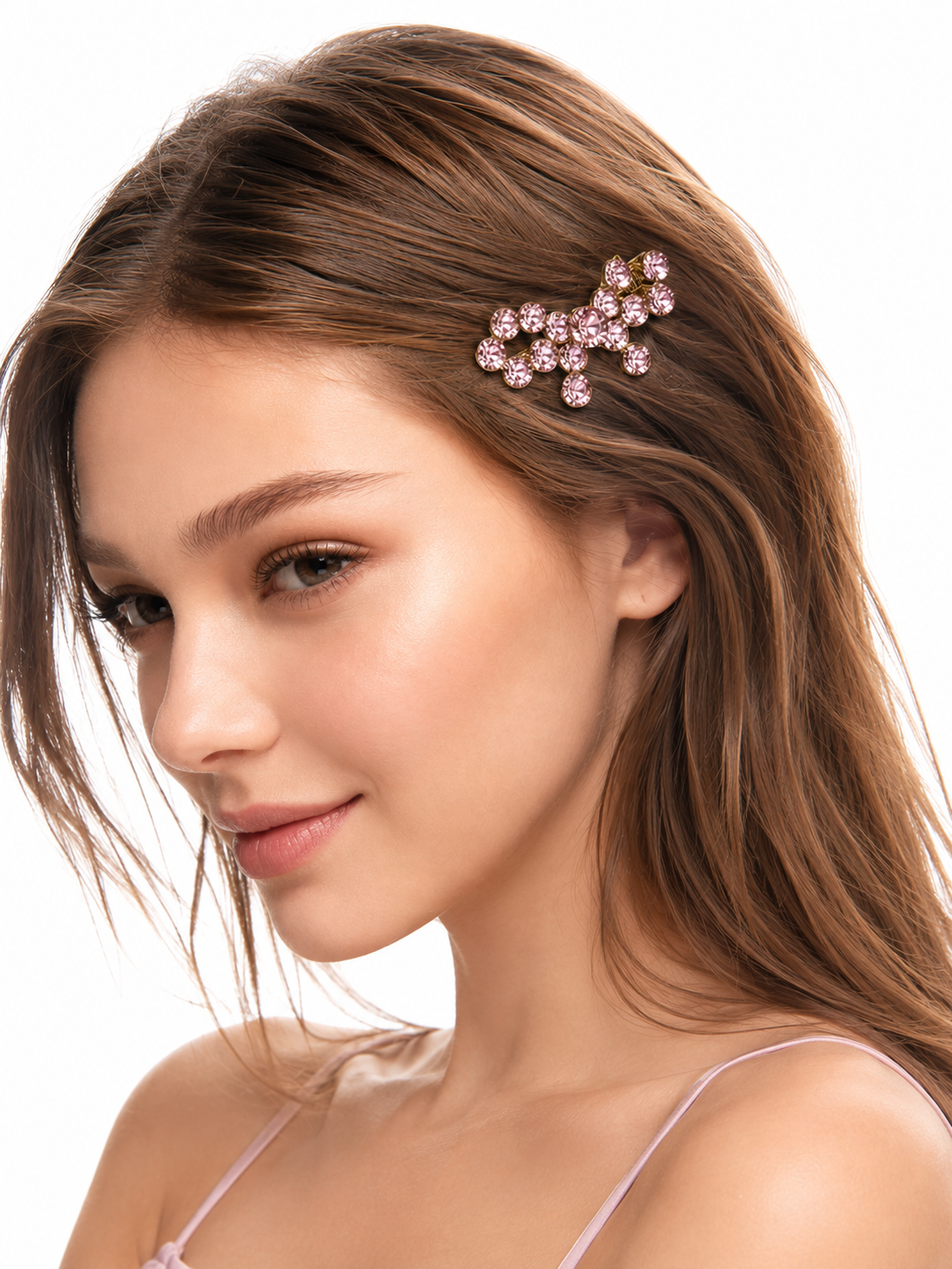 Bubble Blush Butterfly Clip