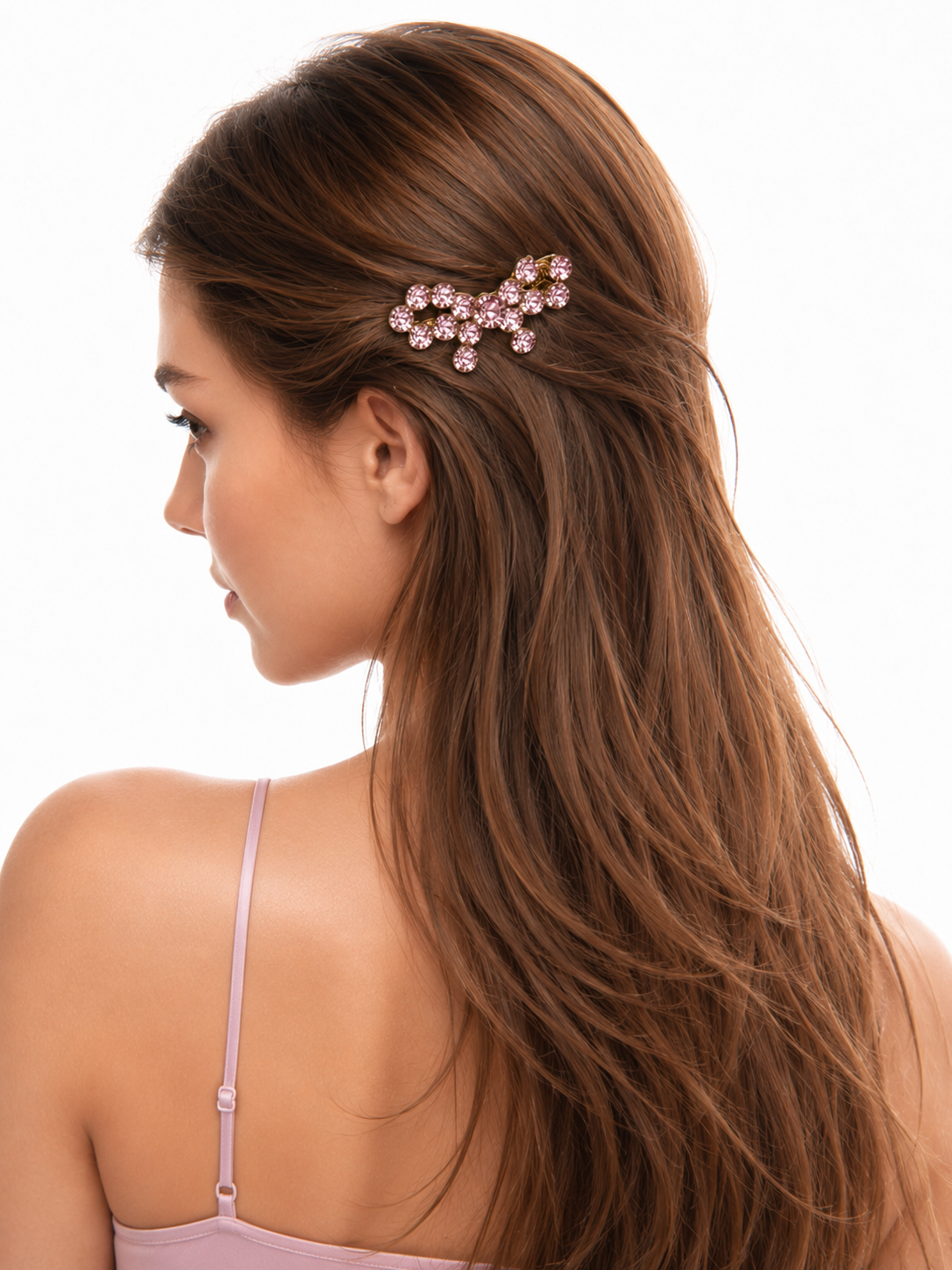 Bubble Blush Butterfly Clip