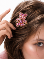 Dreamy Teddy Crystal Hair Clip