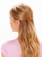 Sparkling Carrot Rhinestone Hair Clip