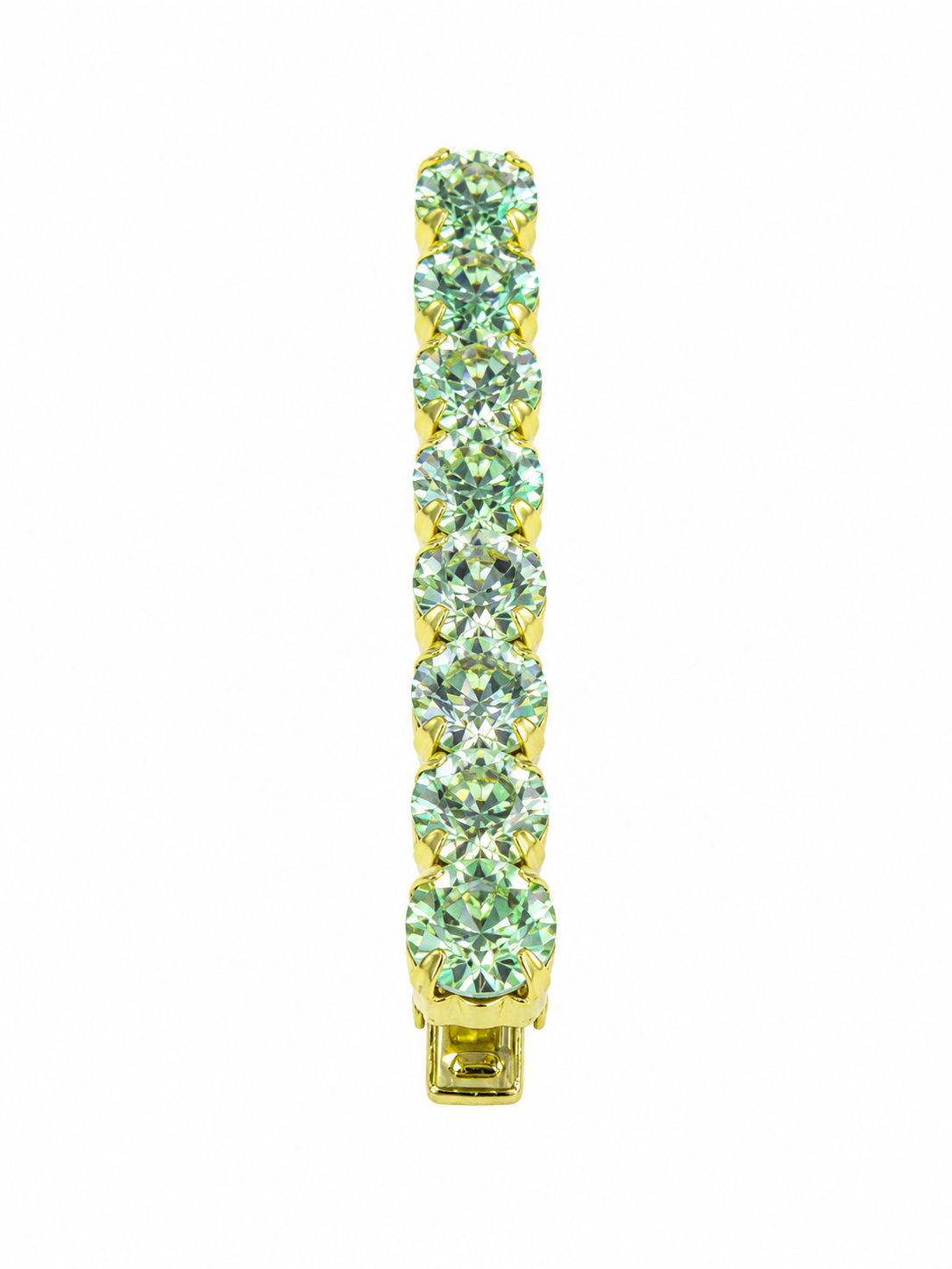 Light Blue 16 Hearts & 16 Arrows CZ Hair Clip