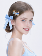 Blue Puppy Crystal Hair Clip