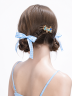 Blue Puppy Crystal Hair Clip