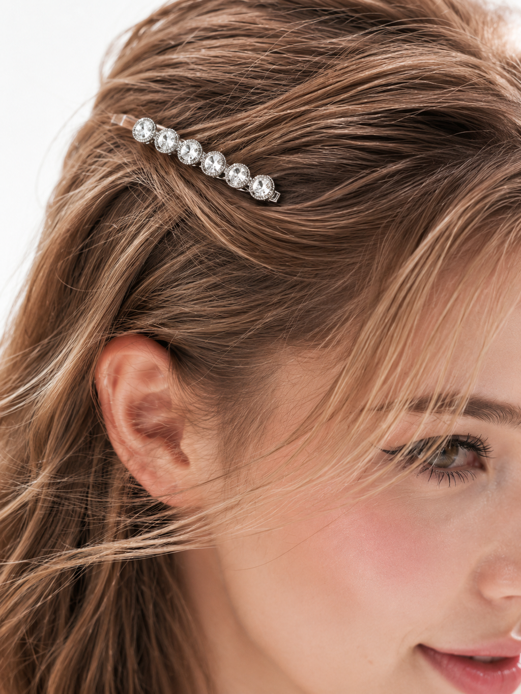Black Shimmer Star Hair Clip