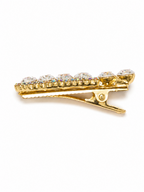 Stardust White & Blush Crystal Hair Clip