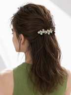 Mint Butterfly Crystal Hair Clip