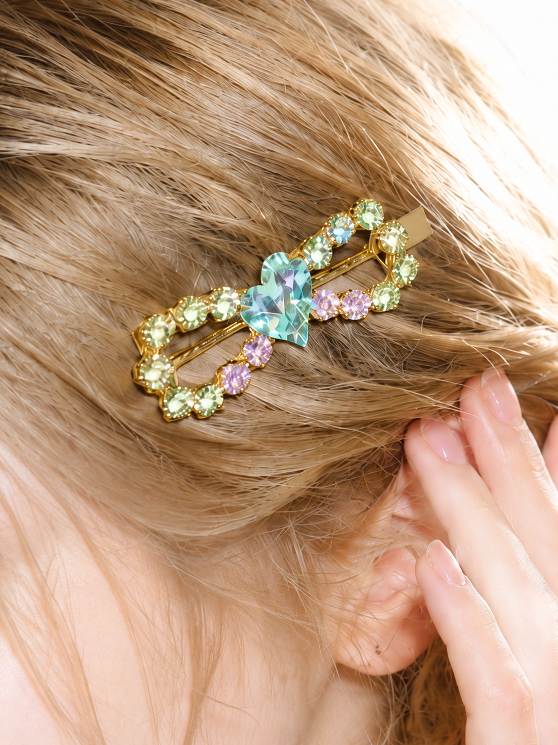 Crystal Bow Hair Clip
