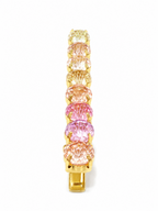 Gradient Pink Firework-Cut CZ Hair Clip