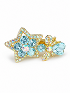 Ocean Star Crystal Hair Clip