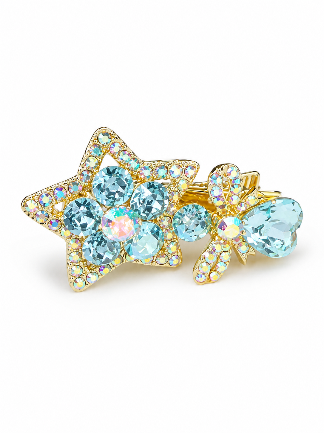 Ocean Star Crystal Hair Clip