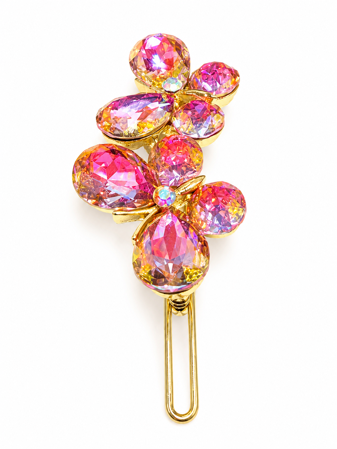 Pink Twin Butterfly Glow Clip