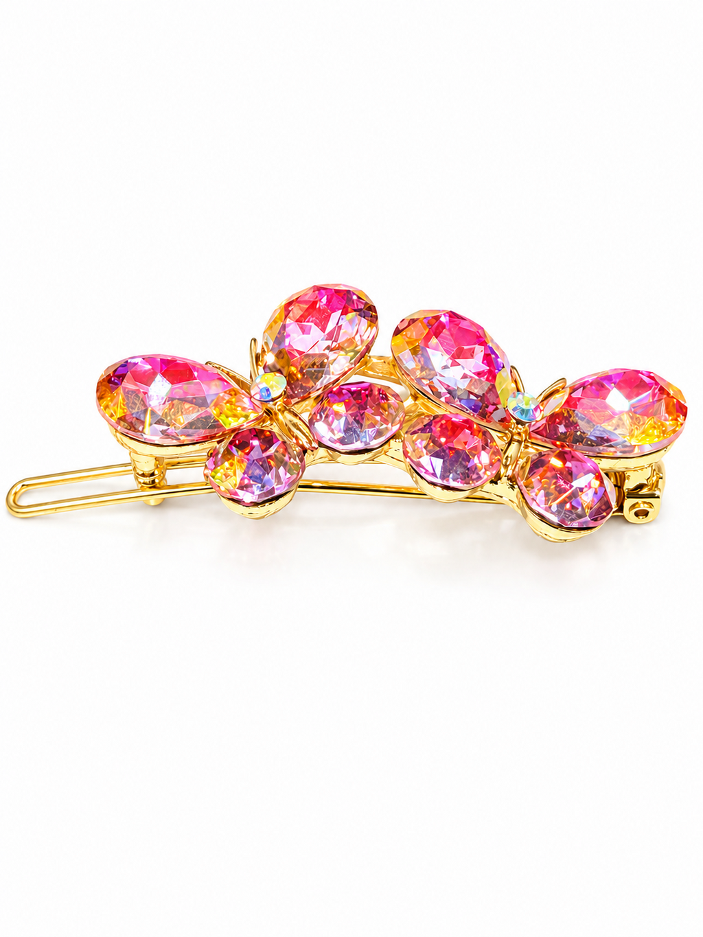 Pink Twin Butterfly Glow Clip