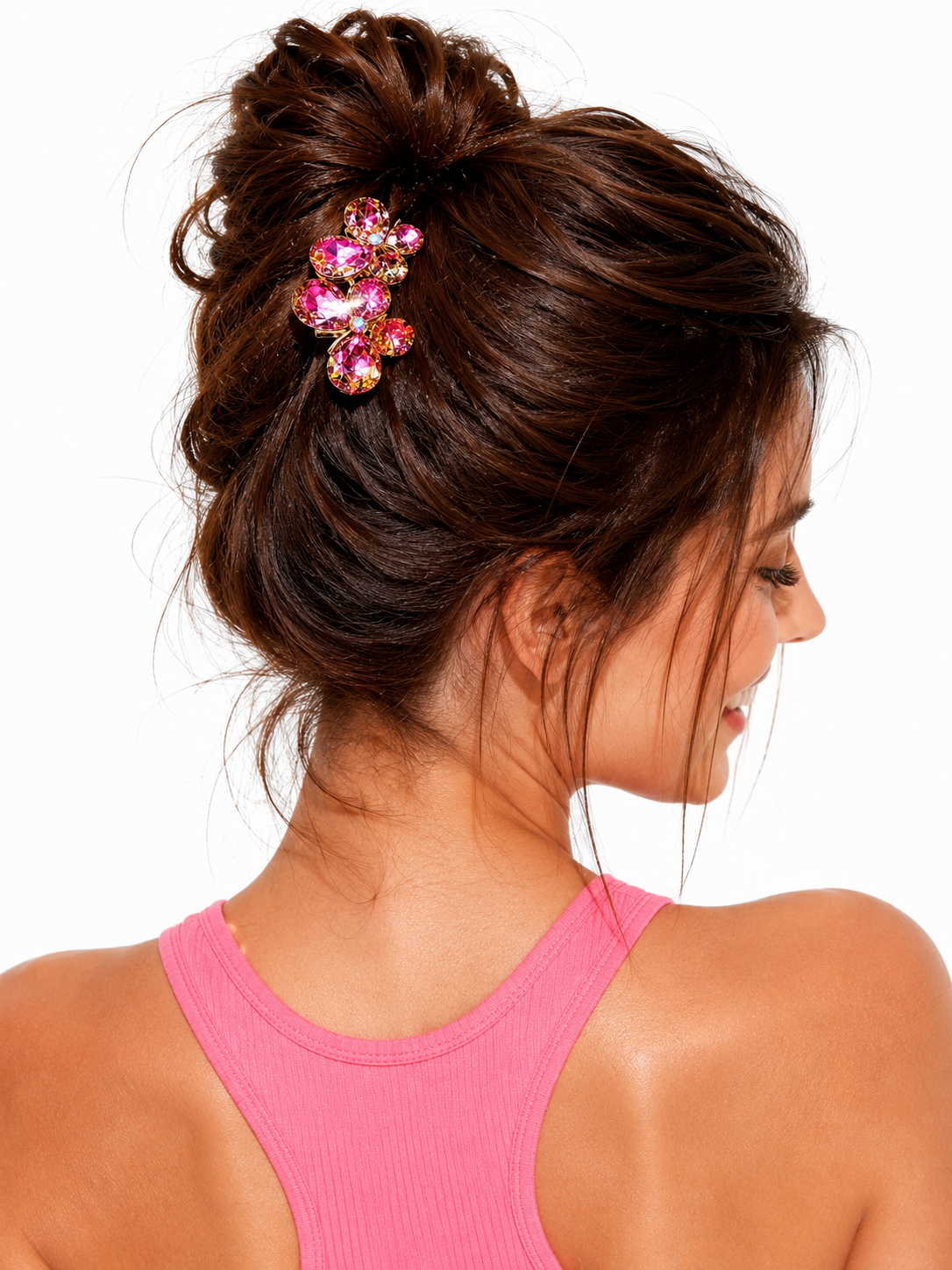 Pink Twin Butterfly Glow Clip