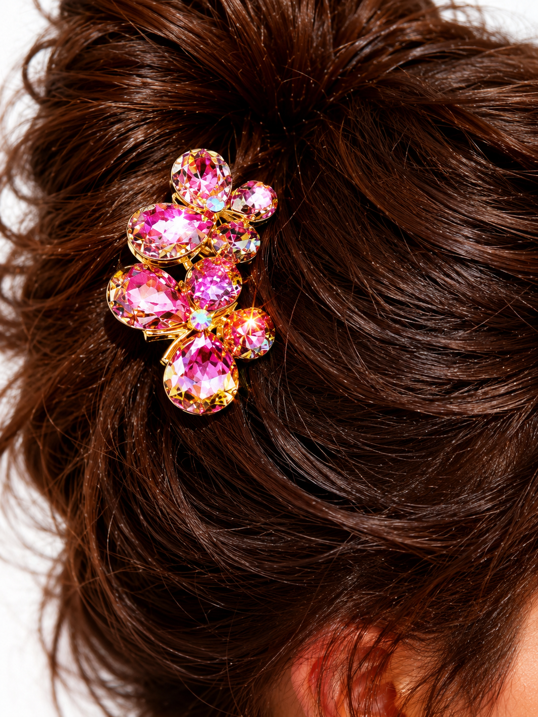 Pink Twin Butterfly Glow Clip