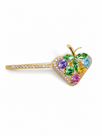 Rainbow Berry Crystal Hair Clip