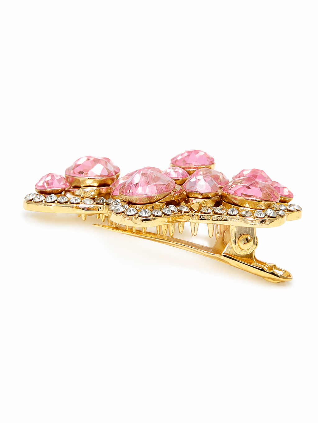 Blush Starfish Rhinestone Hair Clip