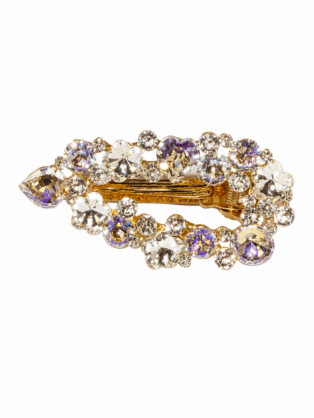 Freya's Leaf Crystal Hair Clip