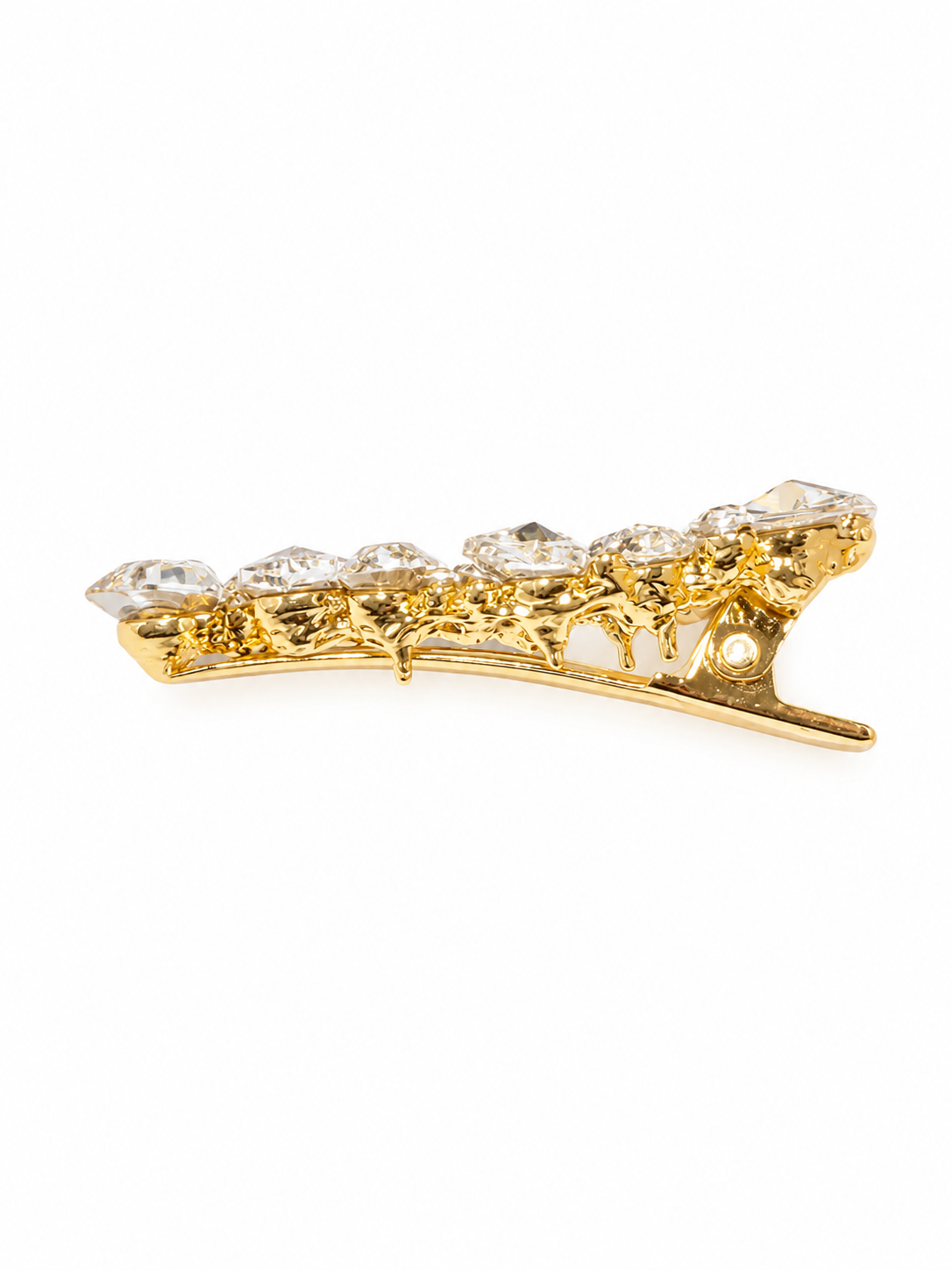 Freya's Leaf Crystal Hair Clip