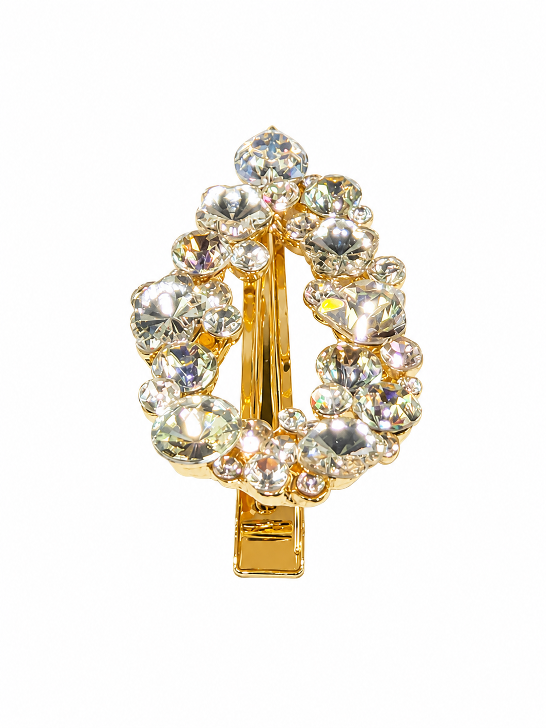 Freya's Leaf Crystal Hair Clip