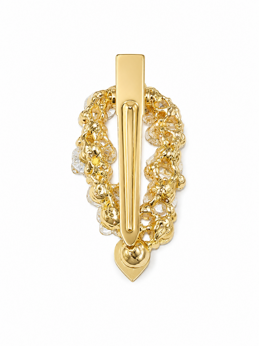 Freya's Leaf Crystal Hair Clip