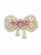 Blush Heartbeat Bow Hair Clip
