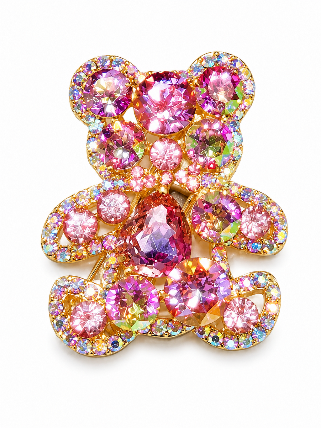 Dreamy Teddy Crystal Hair Clip