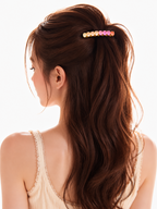 Gradient Pink Firework-Cut CZ Hair Clip